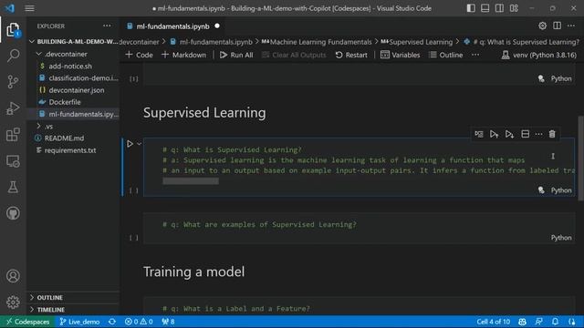 Learning AI with GitHub Copilot: Exploring machine learning fundamentals w GitHub Copilot [Part 2/6 смотреть онлайн