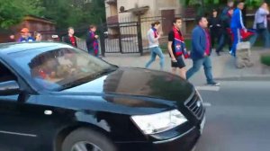 Радующиеся болельщики ЦСКА