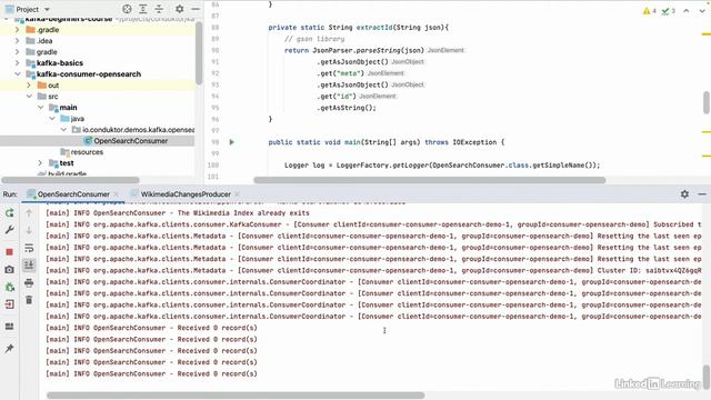 9.11_OpenSearch consumer implementation_ Part 4 delivery semantics - OpenSearch Consumer and Advance смотреть онлайн