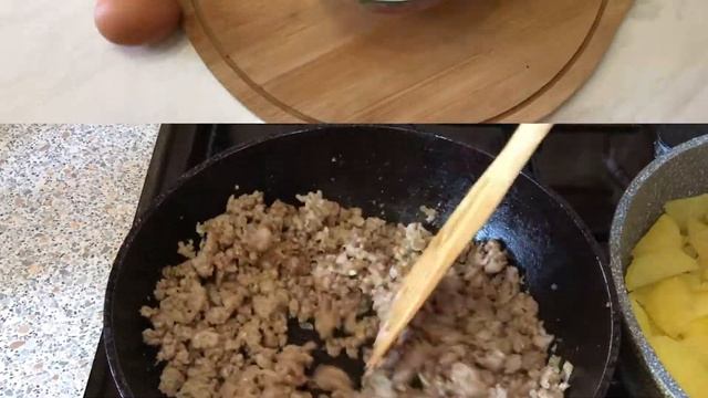 БЫСТРАЯ КАРТОФЕЛЬНАЯ ЗАПЕКАНКА.
