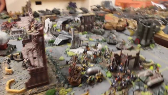 APOCALYPSE Imperial Guard vs Orks Warhammer 40k Battle Report 7th Edition 50,000pts Part 3/4 смотреть онлайн