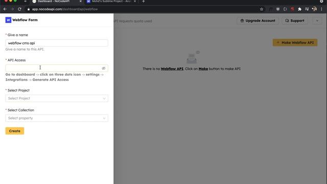Setup Webflow CMS API смотреть онлайн