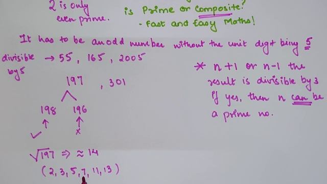 Prime Number or Composite Number?? How to know if the number is prime or not? #fastandeasymaths