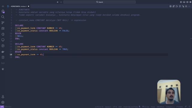ORACLE DATABASE TUTORIAL #67 PL SQL CONSTANTA смотреть онлайн