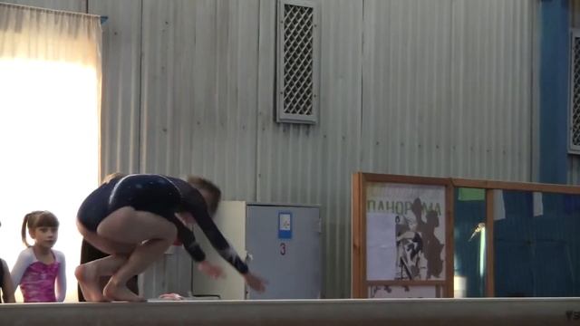 Спортивная гимнастика... Бревно...Есения Фролова