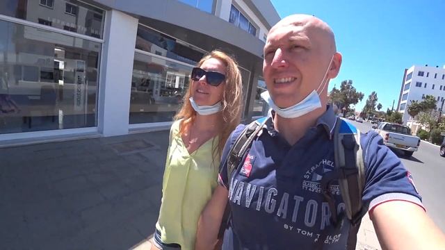 Ларнака Кипр. Пляжная улица. Пешком по достопримечательностям Кипра. Своим ходом. Часть 2 смотреть онлайн