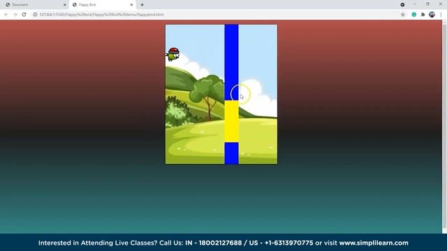Create a Flappy Bird Game Using HTML CSS JavaScript | Flappy Bird Game in Javascript | Simplilearn смотреть онлайн