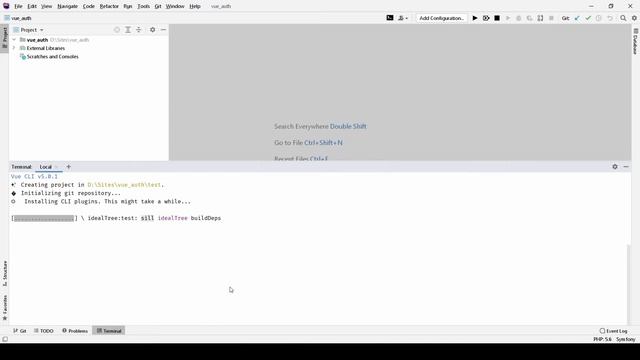 Аутентификация Vue.js. Разворачиваем проект. смотреть онлайн