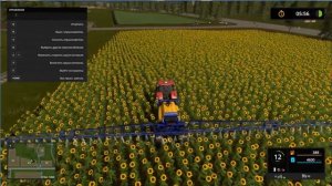 Развивающий мультик для детей.  Farming Simulator 17 опрыскиваем подсолнух