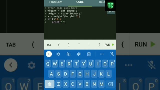 4th python3 for beginners problem solution | BMI Calculator python project answer | sololearn cours