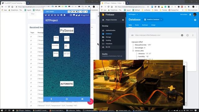 IOT Project using RaspberryPi B, Android, firebase and Cloud MQTT смотреть онлайн
