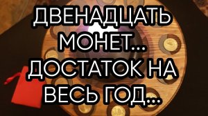 ДВЕНАДЦАТЬ МОНЕТ...ДОСТАТОК НА ВЕСЬ ГОД.... ДЛЯ ВСЕХ...