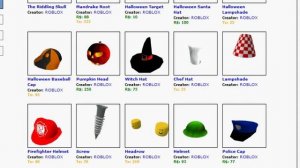 My roblox hats 10-12-08