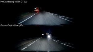 Philips Racing Vision GT200 vs Osram Longlife
