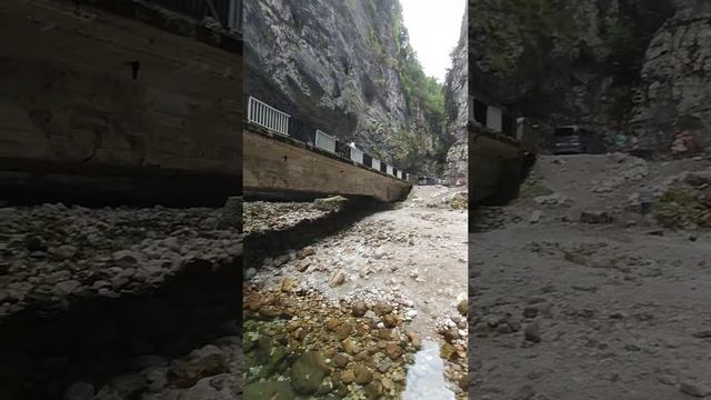 В Абхазии пропала река по дороге на Рицу смотреть онлайн