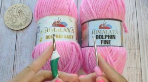 Обзор и сравнение плюшевой пряжи Himalaya Dolphin Fine и Baby для вязания игрушек амигуруми крючком