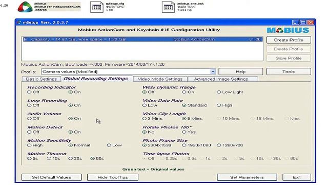 MOBIUS ActionCam НАСТРОЙКА камеры mSetub exe смотреть онлайн