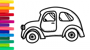 Учимся рисовать машину с нуля. Рисование для начинающих