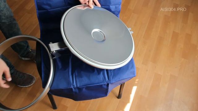 Люк нержавеющий круглый для емкостей. Люк 6022 ECO