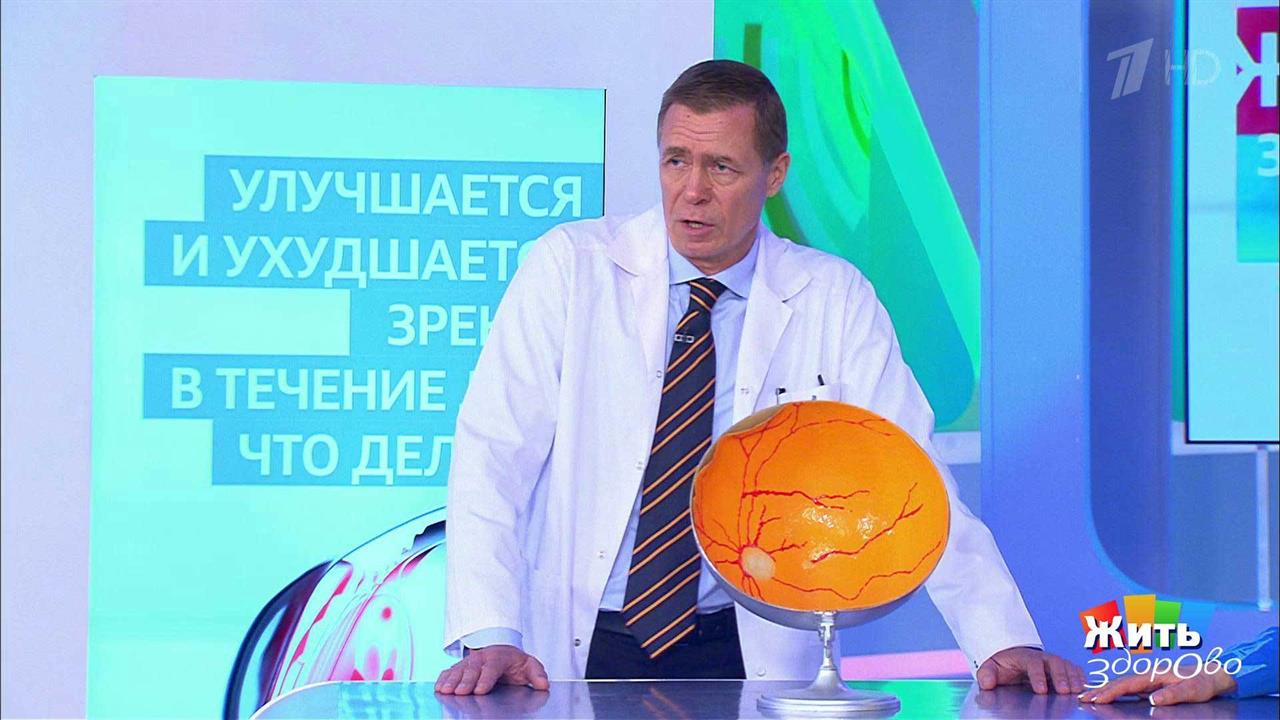 Совет за минуту: проблемы со зрением. Жить здорово! Фрагмент выпуска от 25.05.2018