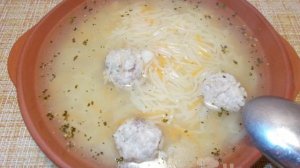 Суп-лапша с фрикадельками без картошки и зажарки