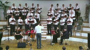 Песню "О Иисус Спаситель, Ты услышь мольбу мою", исполнил сборный мужской хор.