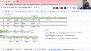 Fungsi VLOOKUP, HLOOKUP, LEFT, MID, RIGHT, IF dan MATCH