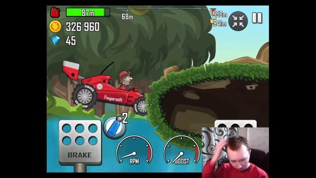 Проехал 1223 метров по этапу джунгли на аппарате гоночный кар в игре Hill Climb Racing Мулифейн