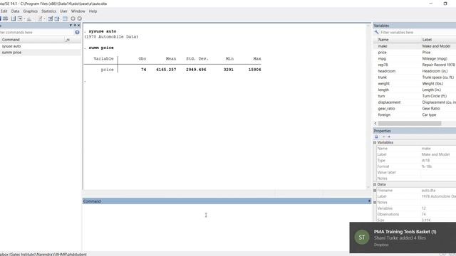 #StataTutorials : How to calculate Mean , Median In #Stata? #StataForBeginners