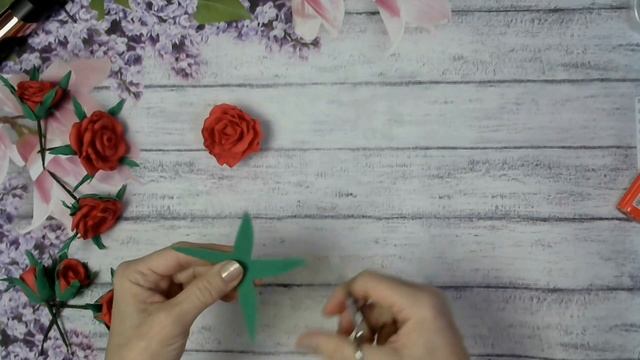 МК Новогодняя композиция Зимняя сказка, розы из фоамирана\Master Diy