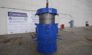 Металлоформа для производства колодезных колец методом вибропрессования