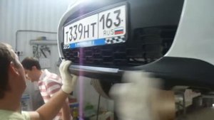 Накладка бампера переднего CROSS для Lada Kalina 2