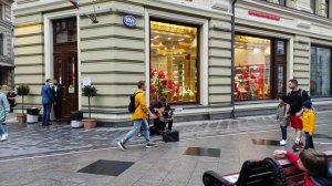 уличный концерт cover eagles - hotel California на Никольской улице 11 июня 2021 перед EURO2020