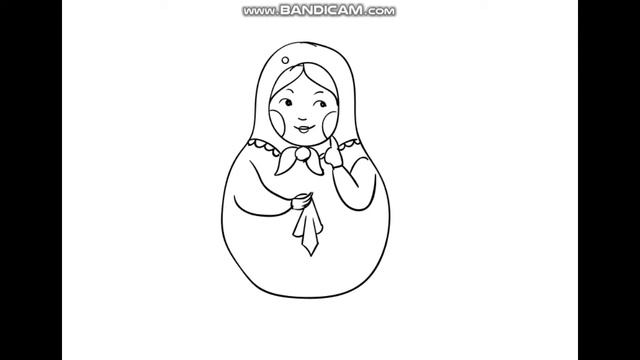 Рисуем матрёшку смотреть онлайн