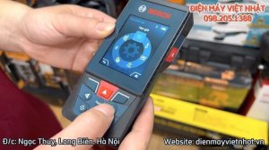 Thước đo khoảng cách laser Bosch GLM 100-25C chính hãng, tối đa 100m, có camera, kết nối điện thoại