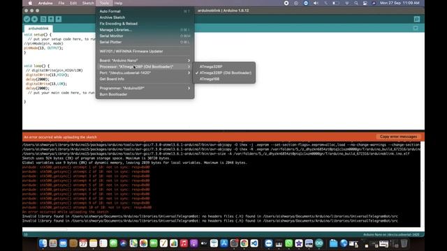[Solution] avrdude: stk500_getsync() attempt 10 of 10: not in sync: resp=0x0 смотреть онлайн