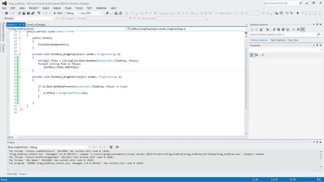 Drag and Drop Windows Forms C# смотреть онлайн