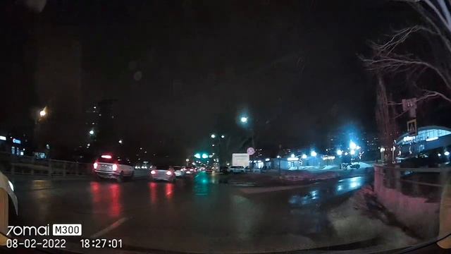 Видеорегистратор 70Mai DASH CAM M300 ночь.mp4 смотреть онлайн