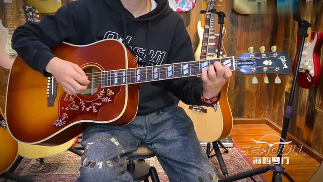 Gibson 1960 Hummingbird Fixed Bridge VS G-Bird смотреть онлайн