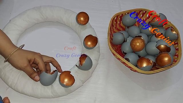 New Easy Easter wreath idea made with Egg shells | DIY Affordable Easter craft idea ? смотреть онлайн