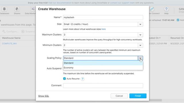 Snowflake :- How to create warehouse in snowflake смотреть онлайн