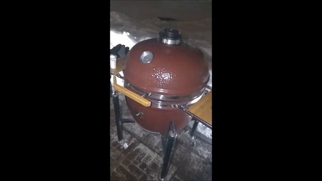 Запекание пиццы в керамическом гриле Monolith