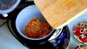 Курица с овощами в мультиварке Поларис