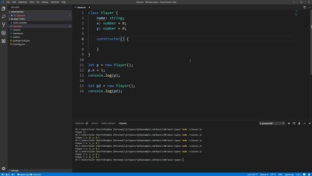 Learn TypeScript #5, Basic Classes