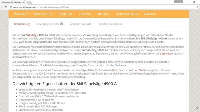 Säbelsäge Skil 4900 AK  Infos Tipps und Testsieger  SaebelSaegen.net