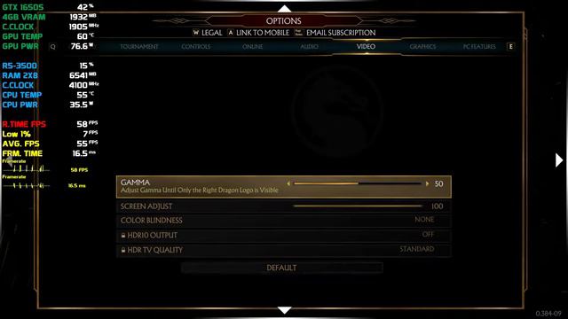 Mortal Kombat 11 On Gtx 1650 Super With Ryzen 5 3500 | All Settings Tested #mortalkombat11