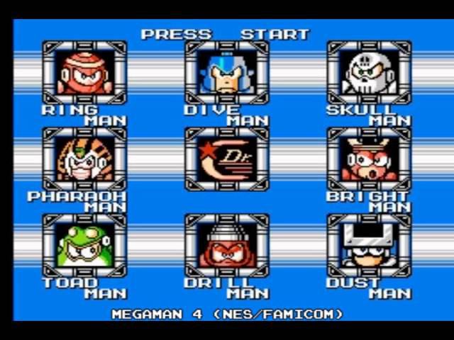 Megaman 1-10 (Stage Select Music 8-bit versions)