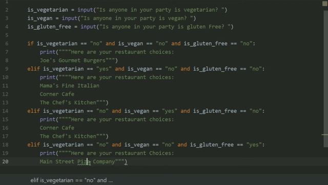 Starting Out With Python Chapter 3 exercise Program 18   Restaurant Selector Python Program