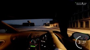 Дрифт в ночном Питере на mazda rx-7.