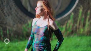 International fashion Model Rebecca Catwalk in slowmotion of outfit 4